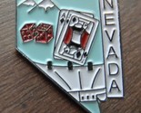NEVADA STATE MAP LAPEL PIN BADGE 3/4 x 7/8 INCH - $5.64