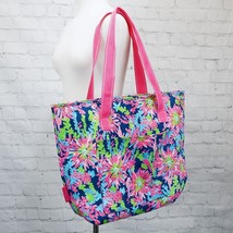 LILLY PULITZER Trippin and Sipping Large Insulated Cooler Navy Pink Green - £23.91 GBP
