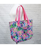 LILLY PULITZER Trippin and Sipping Large Insulated Cooler Navy Pink Green - £23.59 GBP