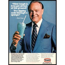 1981 Texaco Texas Oil Company Fracking Vintage Print Ad Bob Hope Wall Art Photo - £8.25 GBP