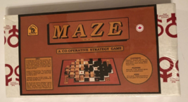 MAZE Co-Operative Strategy Board Game 1990 Family Pastimes Vintage Deaco... - $10.88