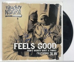 Treach &amp; Vin Rock Signed Autographed &quot;Naughty By Nature&quot; Record Album - COA Card - £120.91 GBP