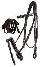 Horse English Brown All-Purpose Trail Leather Bridle Reins 805EB06 - $54.99