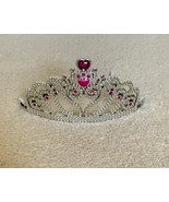 Build A Bear Bunny Rabbit Tiara Silver Pink Rhinestone Accessory Princes... - €8,55 EUR