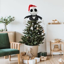 The Nightmare Before Christmas Jack Skellington Santa Plush Tree Hugger Topper - £35.60 GBP