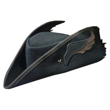 Bloodborne 4 Hunter&#39;s Black Suede Leather Hat - $385.00