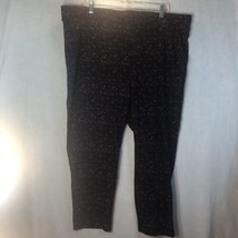 Torrid Size 3R Black w Red White Knit Pull-on Pants Pockets - £23.65 GBP