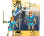 Link The Legend of Zelda Breath of the Wild 4&quot; Figure with Soldier&#39;s Bro... - $19.88