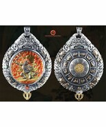 buddha pendant. protection of Vajrapani. Authentic ghau with tangka painted - $596.00