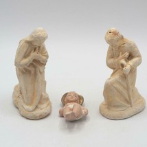 Vintage Jesus Mary Joseph Nativity Christmas Figurine Set - $39.58