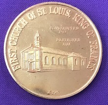 Mardi Gras Doubloon St Louis Cathedral 1969 Gold New Orleans La King Of France - £22.91 GBP