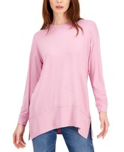 MSRP $50 Inc International Concepts Plus Size Side-Slit Tunic Pink Size 3X - £8.71 GBP