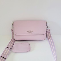 Kate Spade KA646 Rosie Pebbled Leather Small Flap Camera Crossbody Viole... - $118.06