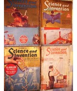 Science and Invention 4 Magazines Oct 1925 #6 Nov 1925 #7 Dec 1925 #8 19... - £138.15 GBP