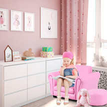 Pink Kids Sofa Armrest Chair Couch Children Toddler Birthday Gift W/ Ott... - $115.99