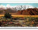 Mount San Jacinto Palm Springs California CA UNP WB Postcard S24 - £3.11 GBP
