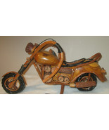 Wood Motorcycle Wood Art Bike Gifts HARLEY DAVIDSON Figurines Model Hand... - €83,58 EUR