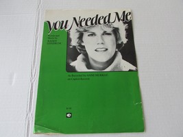 You Needed Me by Anne Murray Piano Sheet Music 1975-1978 Randy Goodrum - £3.07 GBP