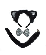Way To Celebrate Halloween Girls&#39; Glitter Black Cat Costume Accessory Kit - $236.19 MXN