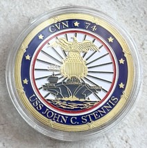 Us Navy Uss John C. Stennis CVN-74 Challenge Coin - £12.07 GBP