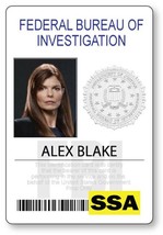 Criminal Minds Alex Blake Halloween Costume Or Cosplay Name Badge Tag Magnet Fas - £11.85 GBP