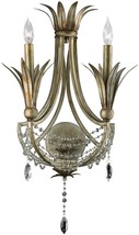 Wall Sconce Cyan Design Luciana 14-Light Gold Leaf St Regis Bronze Iron Crystal - $247.00