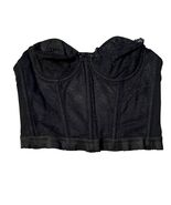 Vintage Youthcraft Black Lace Strapless Bustier 32A Tailored In The Phil... - €20,60 EUR