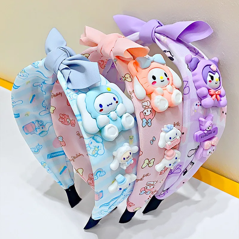 Anime Sanrio Kawaii Hair Band My Melody Cute Children&#39;s Headband Cartoon - £8.94 GBP