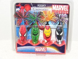 Nip 2010 Series 1 Marvel Kooky Kollectibles Click Pens With Stand - £28.32 GBP