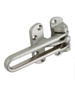 Door Slide Security Door Lock Satin Nickel - For Wood &amp; Metal Doors - £7.78 GBP