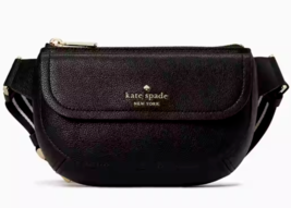NWB Kate Spade Rosie Belt Purse Black Pebbled Leather KB712 $299 Gift Bag FS - £96.02 GBP