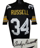 Andy Russell signed Black TB Custom Stitched Pro Style Football Jersey X... - £98.85 GBP