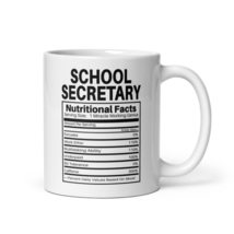 School Secretary Funny Traits Nutritional Facts Ingredients Coffee &amp; Tea... - $19.99+
