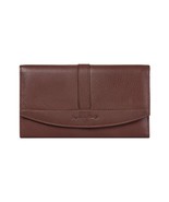 Style n Craft 391105 Double Fold Ladies Clutch Wallet - Brown Full Grain... - $804.84 MXN
