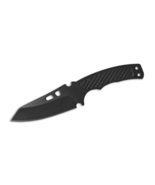 ABKT Recon Fixed Blade Black Knife, Injection Molded Handle &amp; Sheath, Ha... - $27.73 CAD
