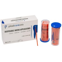 PlastCare USA Micro Applicator Brushes Regular Orange 400/Bx MA-1102 - £9.83 GBP