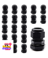 20 PCS Nylon Cable Glands 1/2&quot; NPT Waterproof Adjustable Diameter 6mm-12... - $26.72