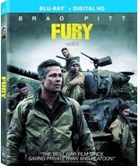 NEW Fury (Blu-ray, Digital, 2014) w/Slipcover, Brad Pitt, Shia LaBeouf, ... - $144.53 MXN