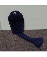 Blue Headcover Plush Sock For 3 Wood Fairway Driver Knit Sock 18&quot; Embroi... - $9.49