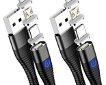 Magnetic Charging Cable [ 2-Pack 3.3Ft &amp; 6.6Ft], 3 In 1 Magnet Usb Charg... - $31.99