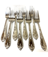 REED &amp; BARTON MONIQUE 18/10 STAINLESS STEEL SALAD FORKS SET OF 8 - €34,49 EUR