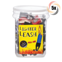 5x Leashes Lighter Leash Original With Hang On Clip | Assorted Colors | - £13.91 GBP
