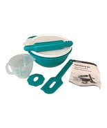 Tupperware Kid&#39;s Baking Set Mini 4-piece Set- Teal Color  EasyBake  NEW - $680.73 MXN