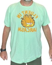 Garfield Ripple Junction 2X T Shirt Cotton Fluent In Sarcasm Green - $12.00