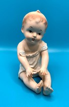 Porcelain Bisque Vintage Piano Baby #U-5649 Boy Made In Japan - £15.75 GBP