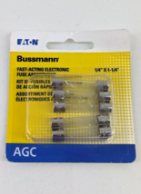 Bussmann Eaton HEF-1 AGC 1/4&quot; x 1-1/4&quot; Electronic Equipment Fuse Kit (5-Pack) - £5.39 GBP