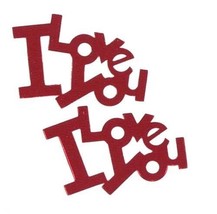 Confetti Word I Love You Red 14 gms tabletop confetti bag FREE SHIPPING - $6.92+