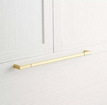 New 12&quot; Satin Brass Lunata Solid Brass Appliance Pull by Signature Hardware - £55.02 GBP
