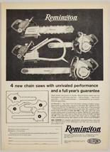 1958 Print Ad Remington Chain Saws 4 Models Shown Bridgeport,Connecticut - $16.05