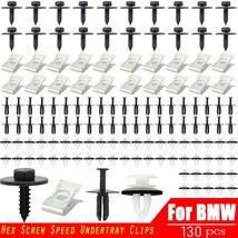 130PC Car Door Trim Panel Retainer Clips Bumper Shields Rivet Mud Flaps Screws f - £30.46 GBP